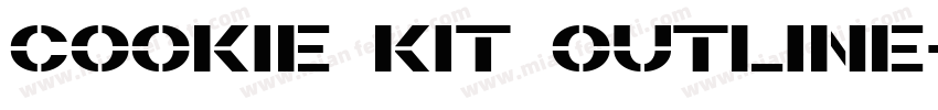 Cookie Kit Outline字体转换